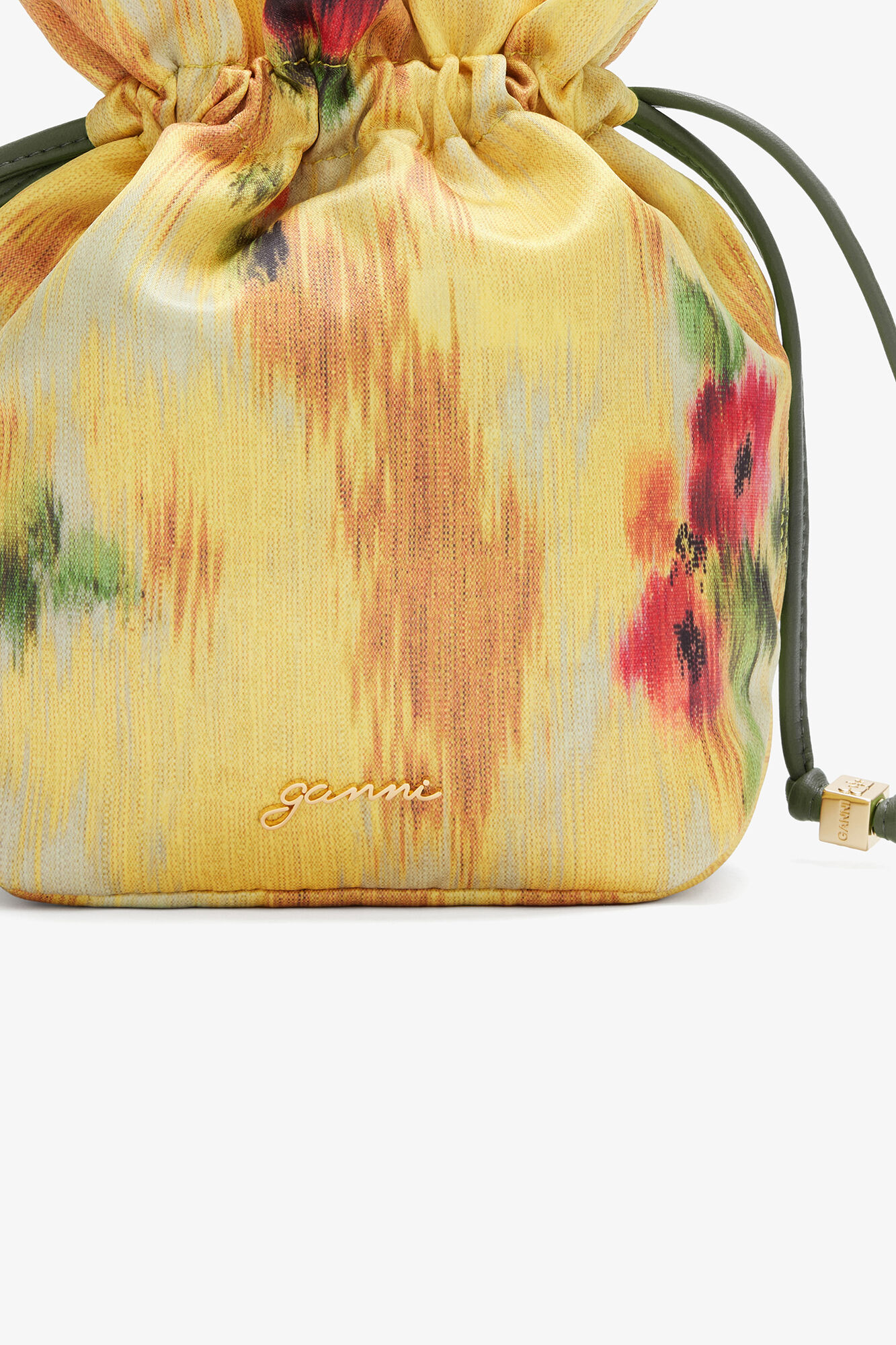 Pouch in Printed Taffeta, Recycled Polyester, in colour Aurora - 3 - GANNI