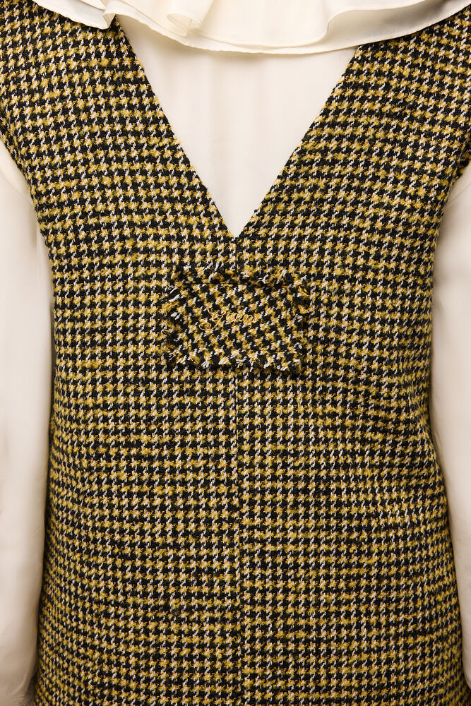Dress in Yellow Check, Blazing Yellow