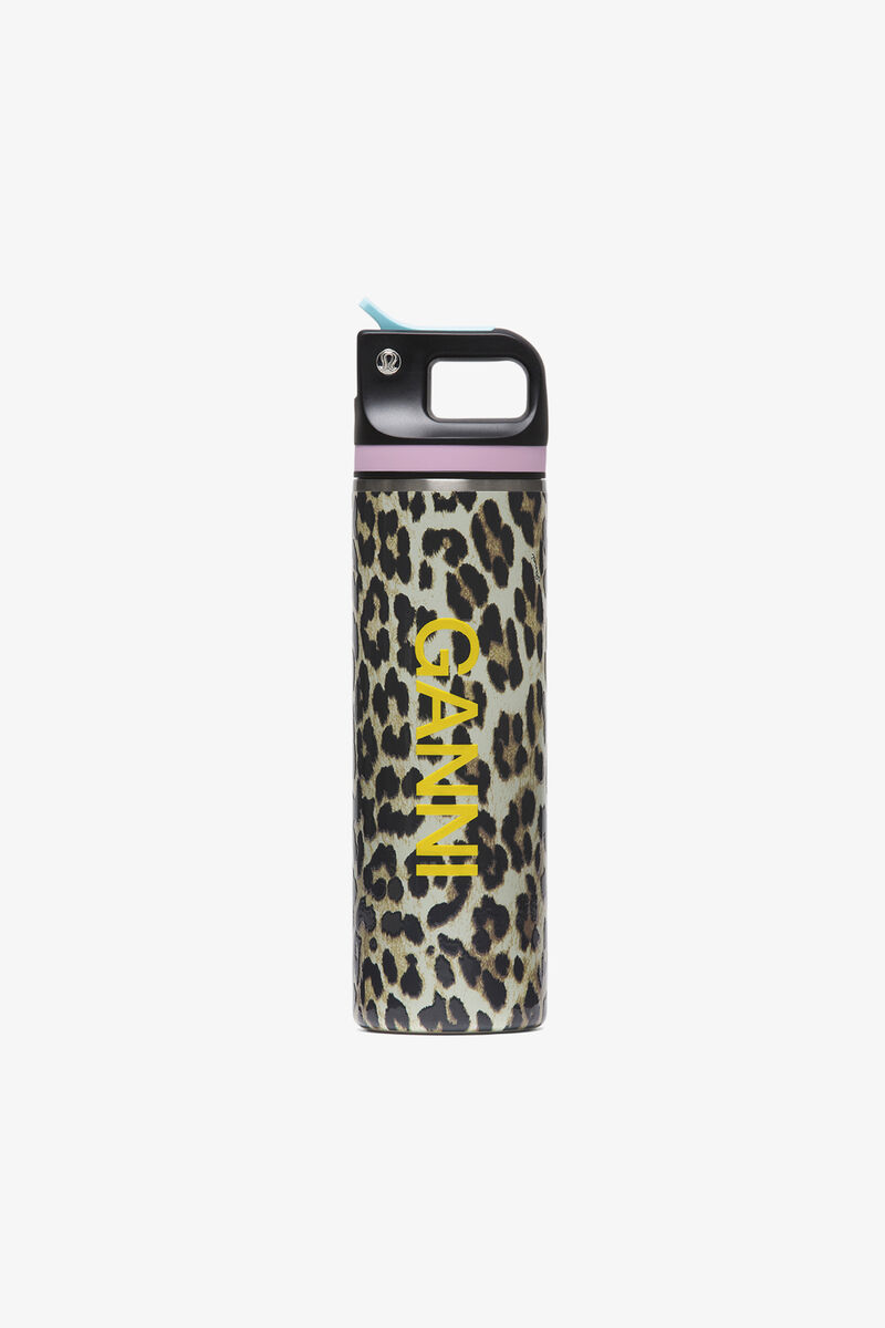 Back to Life Straw-Lid Bottle 24oz, Recycled Stainless Steel, in colour Multicolour - 1 - GANNI