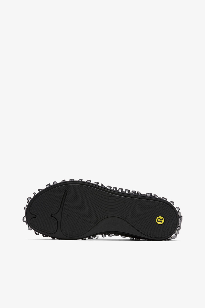 Flat Mate Ruffle Trim Shoes, Nylon, in colour Black - 4 - GANNI