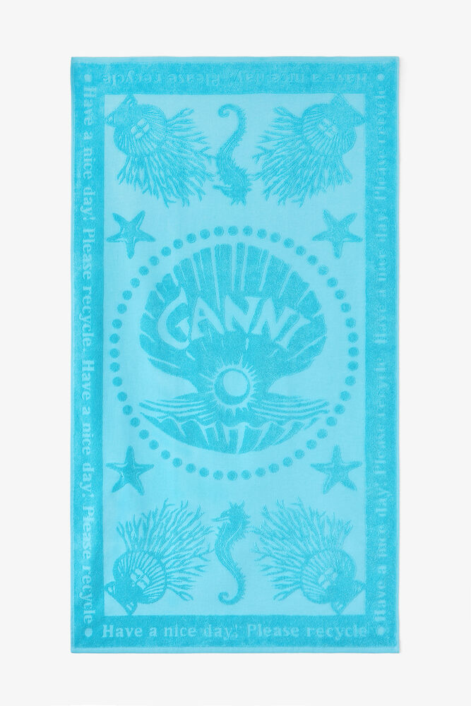 Beach Towel in Blue, Blue Curacao