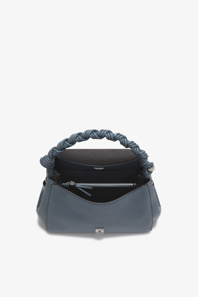 グレーのグレイン Very Bou バッグ, Polyurethane, in colour Quiet Shade - 3 - GANNI