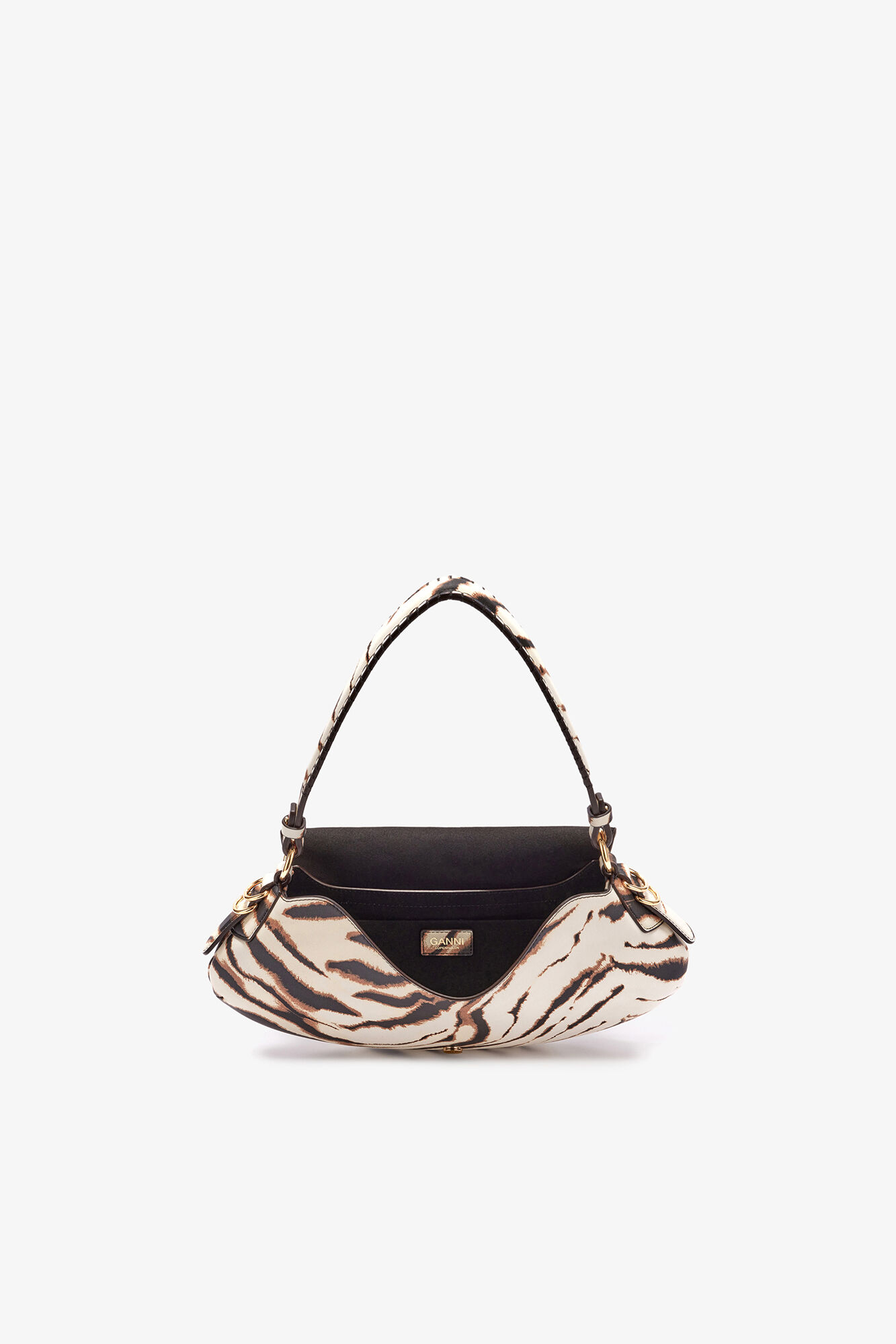 B-Kat Bag in Zebra, Recycled Polyester, in colour Egret - 3 - GANNI
