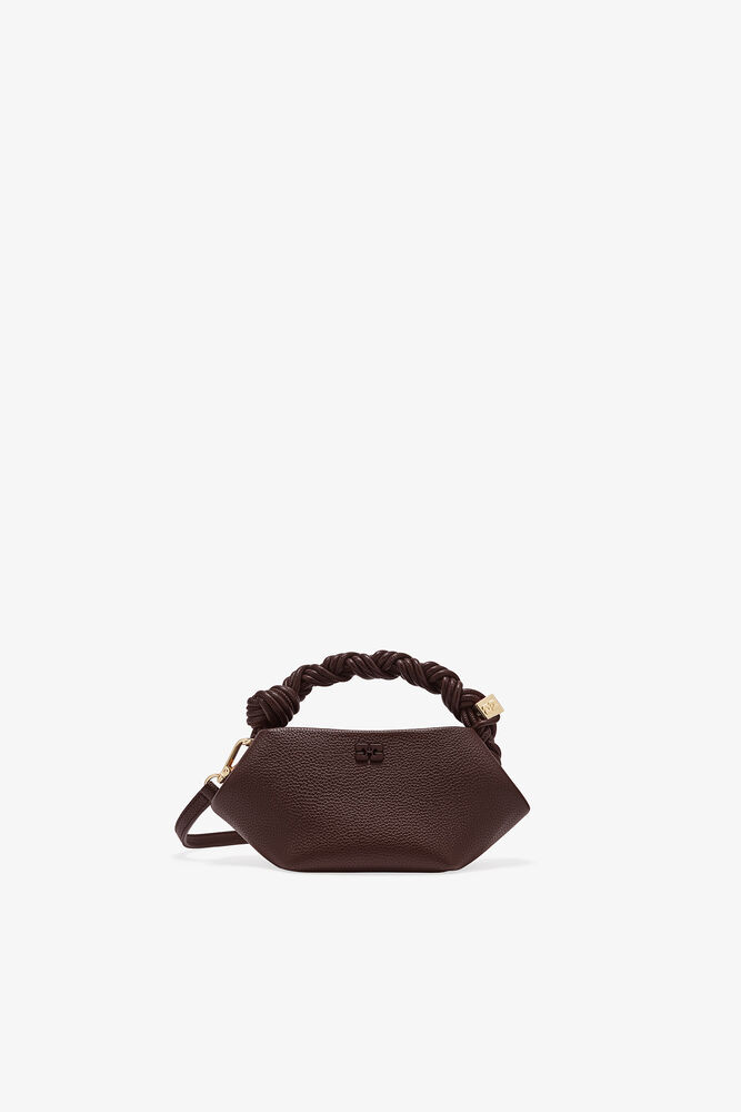 Mini-Bou-Tasche in Narbenoptik Braun, Chicory Coffee