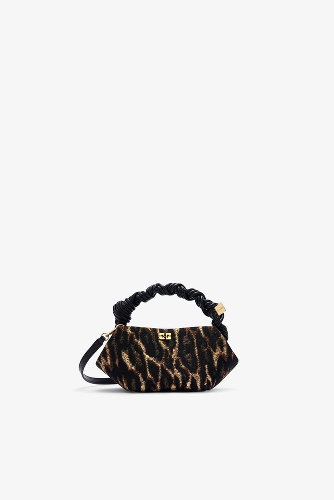Mini Bou Bag in Metallic Cloque, Antique Bronze