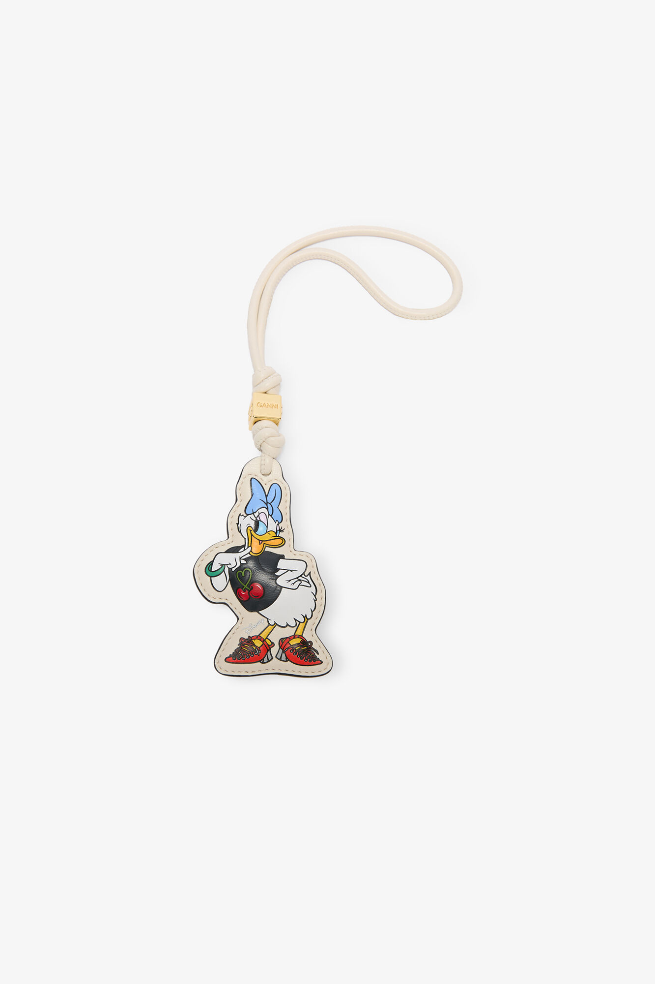 Kajsa Anka vit berlock, Recycled Leather, in colour Egret - 1 - GANNI