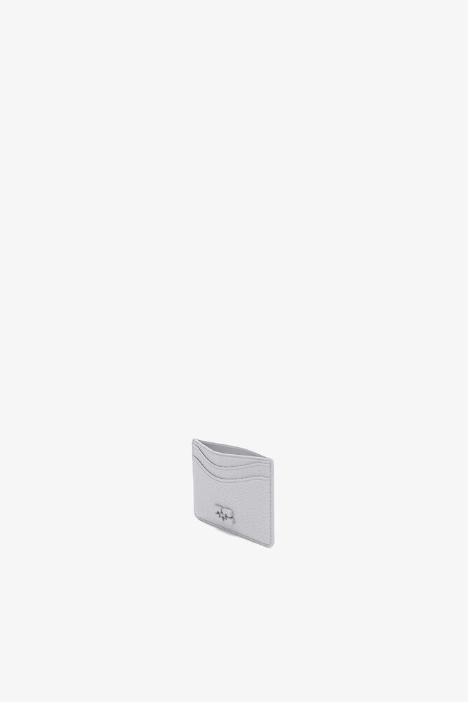 Bou Card Holder in Grained Grey, Quiet Gray