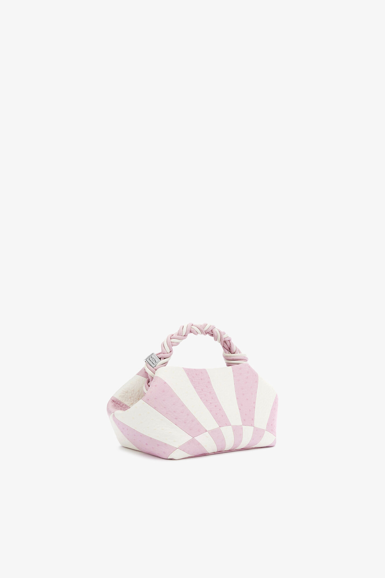 Lille Bou taske i lysrød circus, Recycled Polyester, in colour Lilac Snow - 2 - GANNI