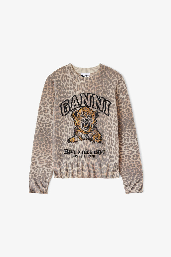 Jumper with Tiger, Almond Milk