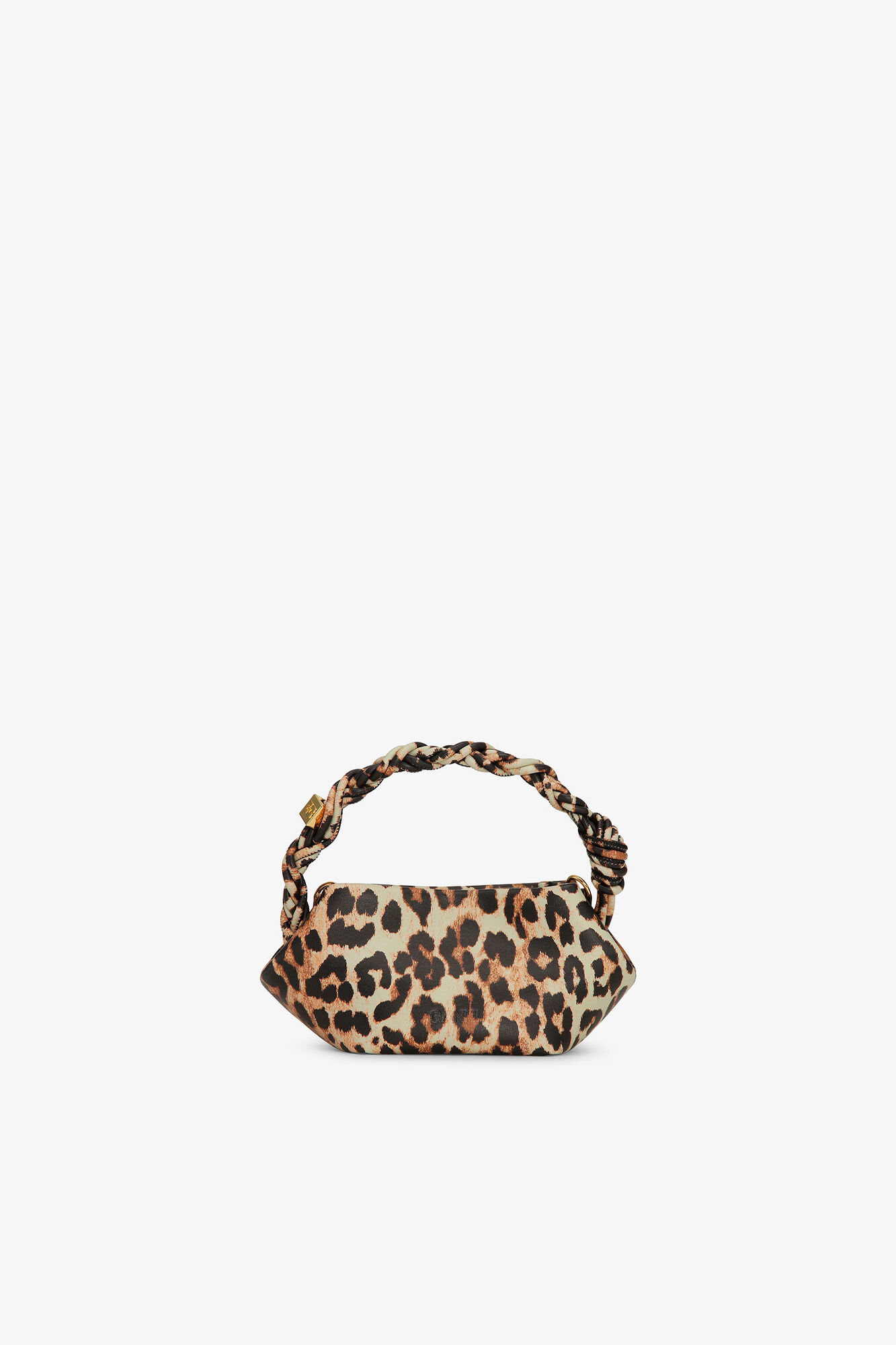 Mini Bou Bag in Leopard, Recycled Leather, in colour Leopard - 2 - GANNI