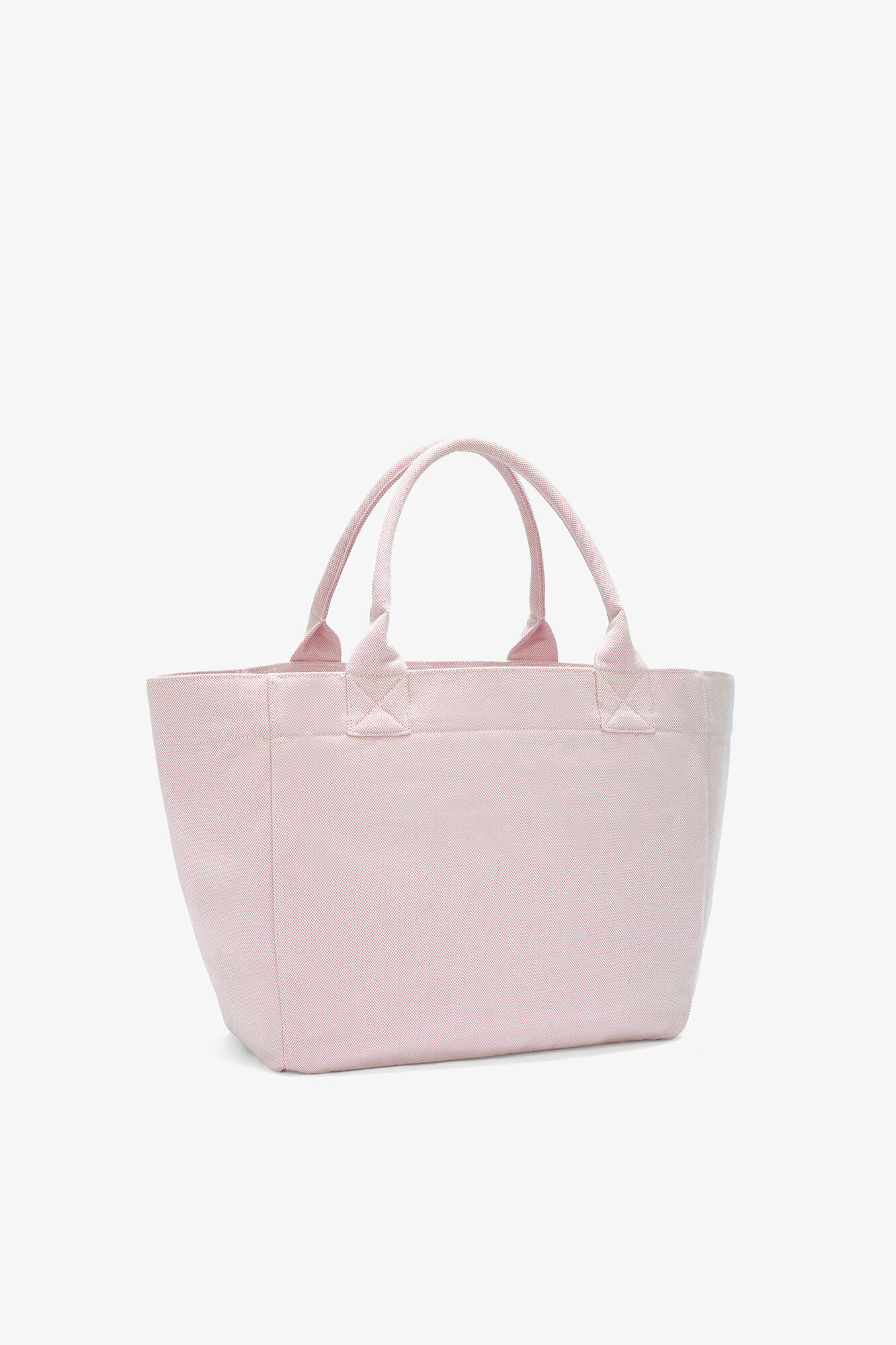 Tote Medium in Pink, Recycled Polyester, in colour Egret - 2 - GANNI