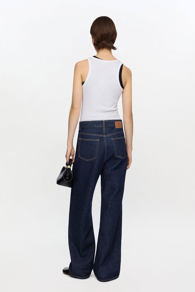 Izey Jeans in Dark Rinse Denim, Rinse