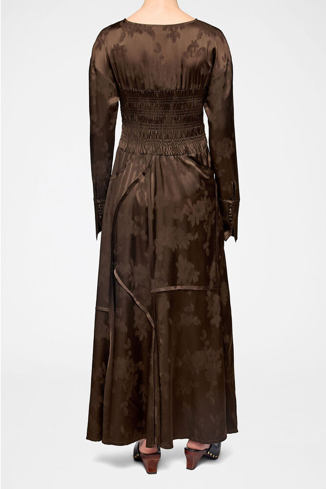 Dress in Brown Satin, Demitasse