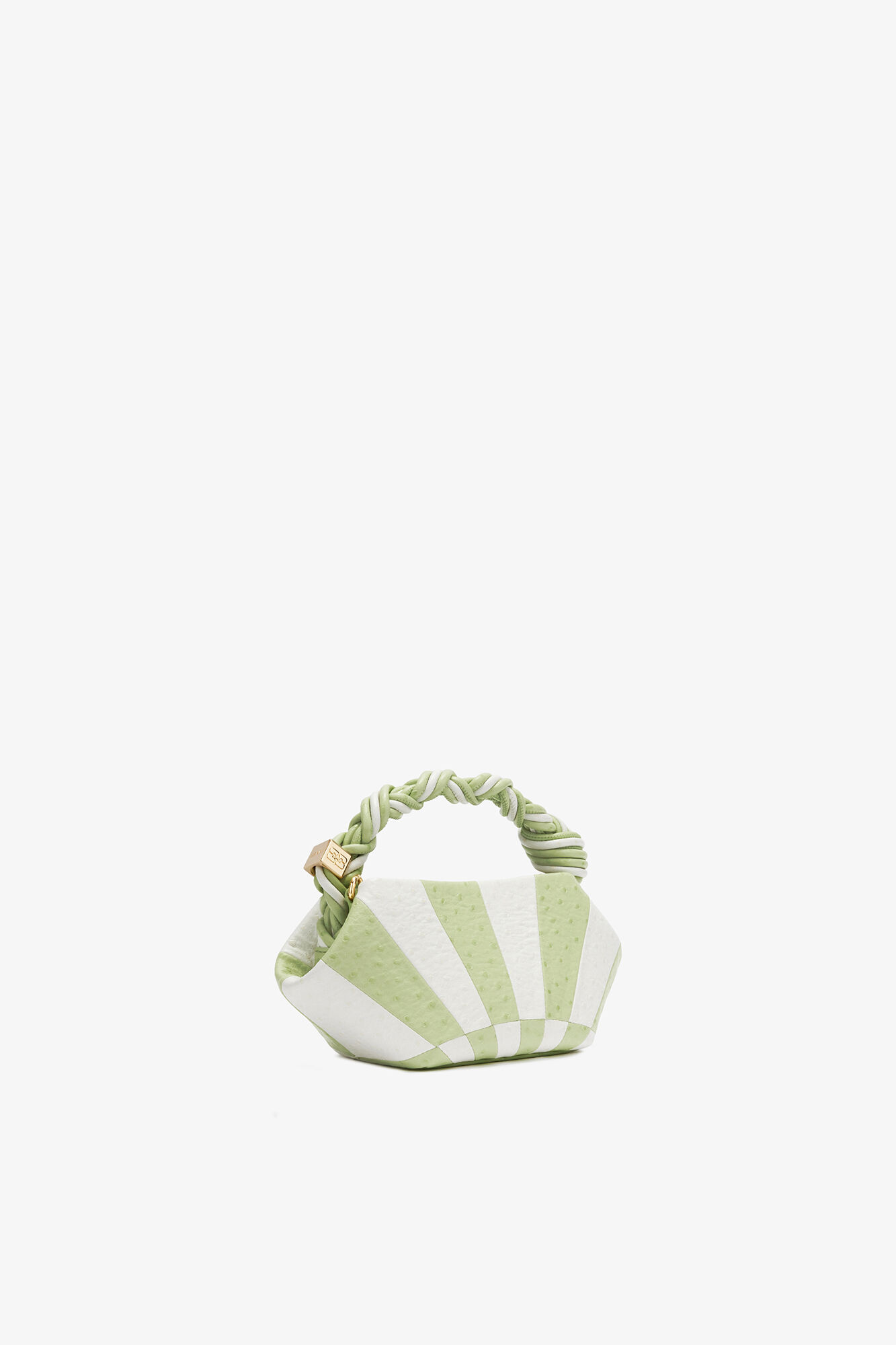 Mini Bou Bag in Green Circus, Recycled Polyester, in colour Lily Green - 2 - GANNI