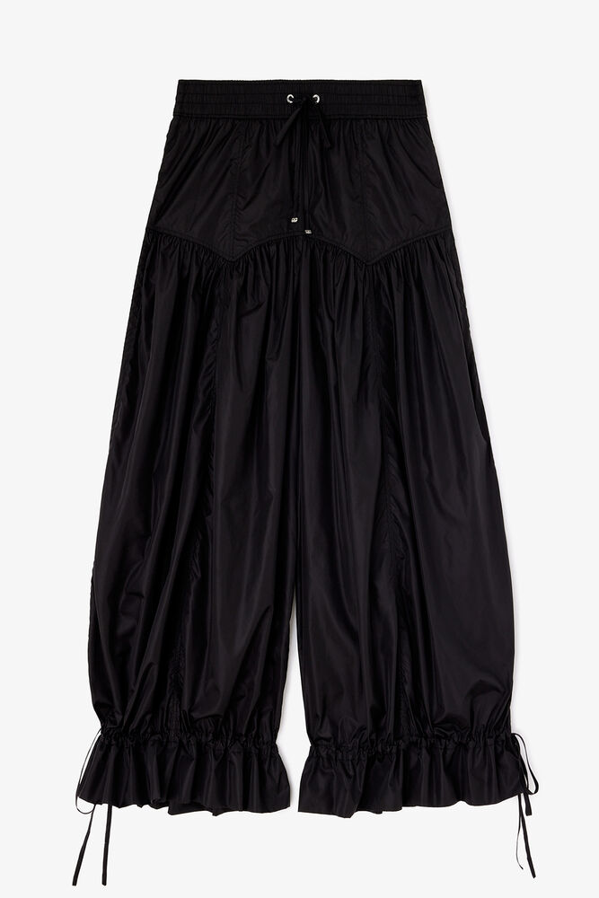 Byxor i svart nylon, Black