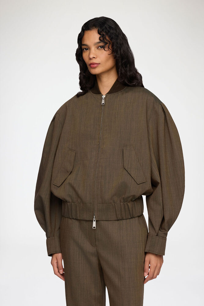 Bomber in Brown Wool Melange, Canteen