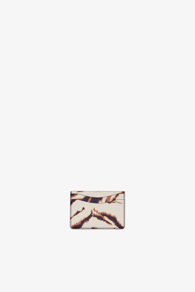 Bou Card Holder in Zebra, Egret
