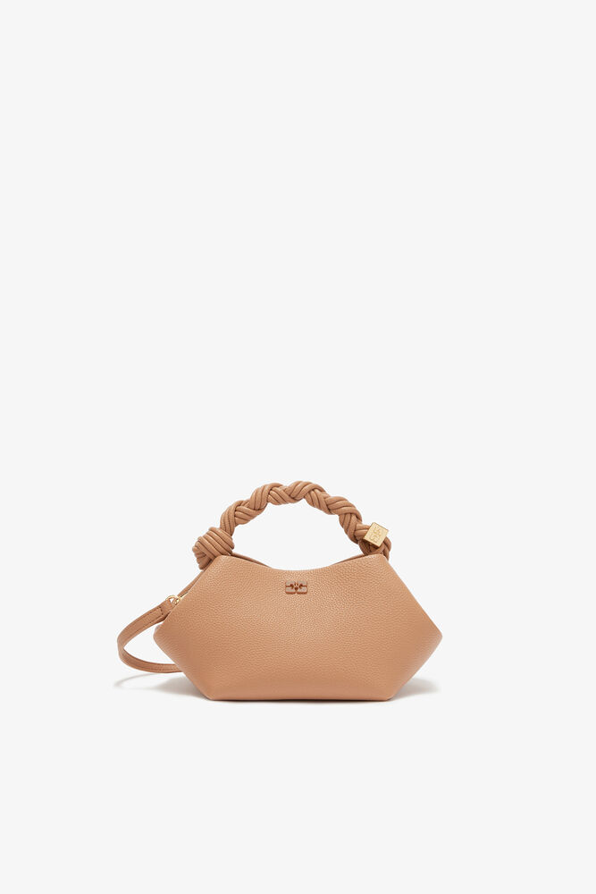 Small Bou Bag in Grained Brown, Tawny Birch