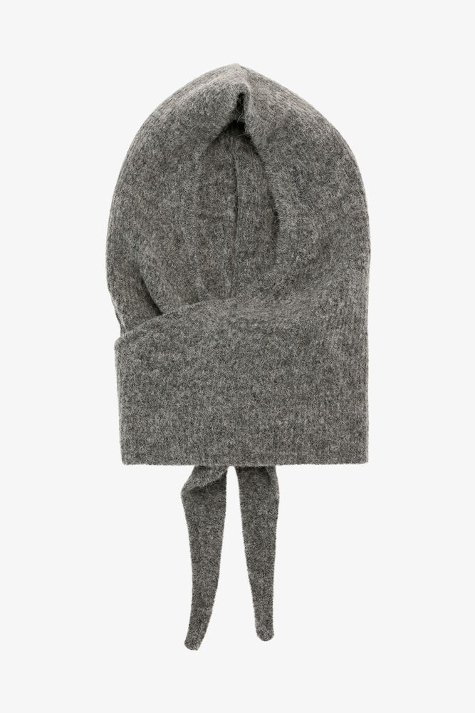 Balaclava in Grey Soft Wool, Paloma Melange