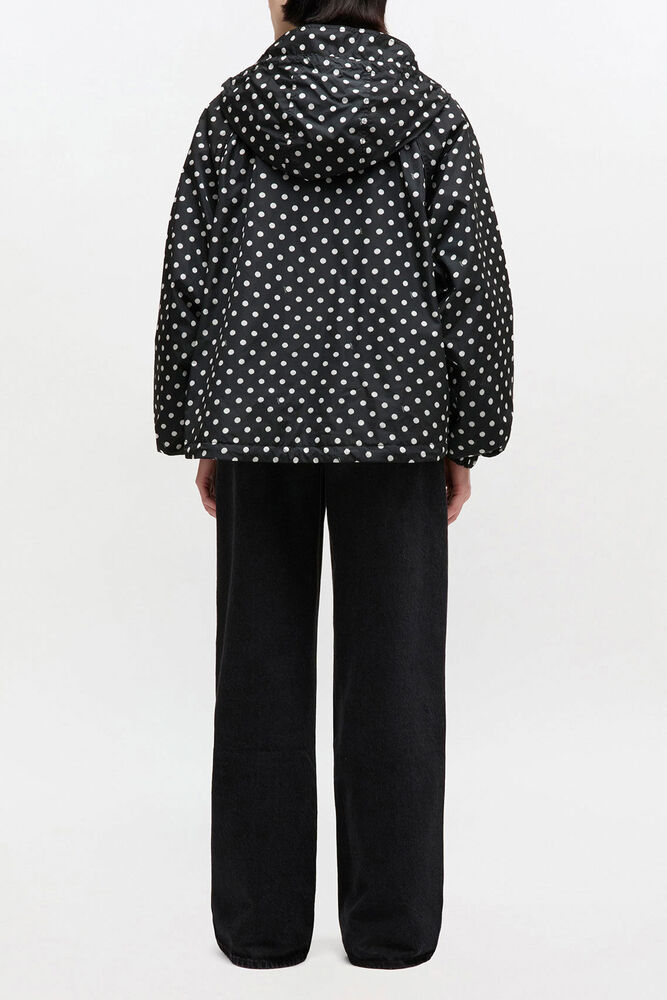 Printed Nylon Jacket, Black