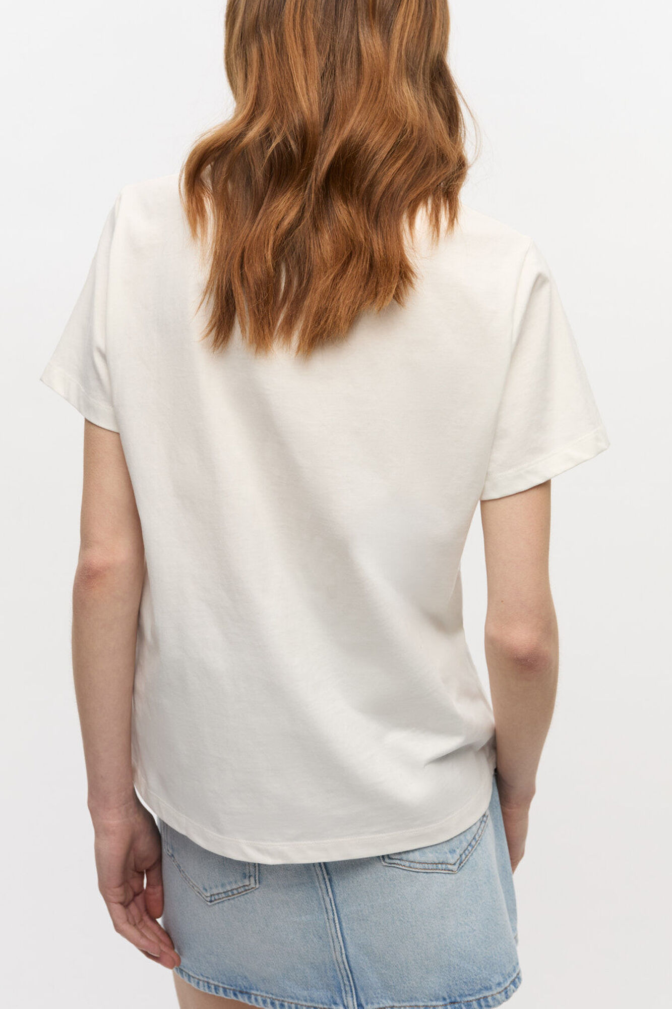 Ivory Grapes Print T-shirt, Organic Cotton, in colour Egret - 3 - GANNI