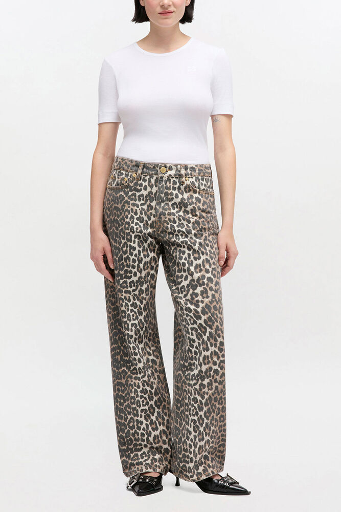 Izey Jeans in Leopard, Leopard