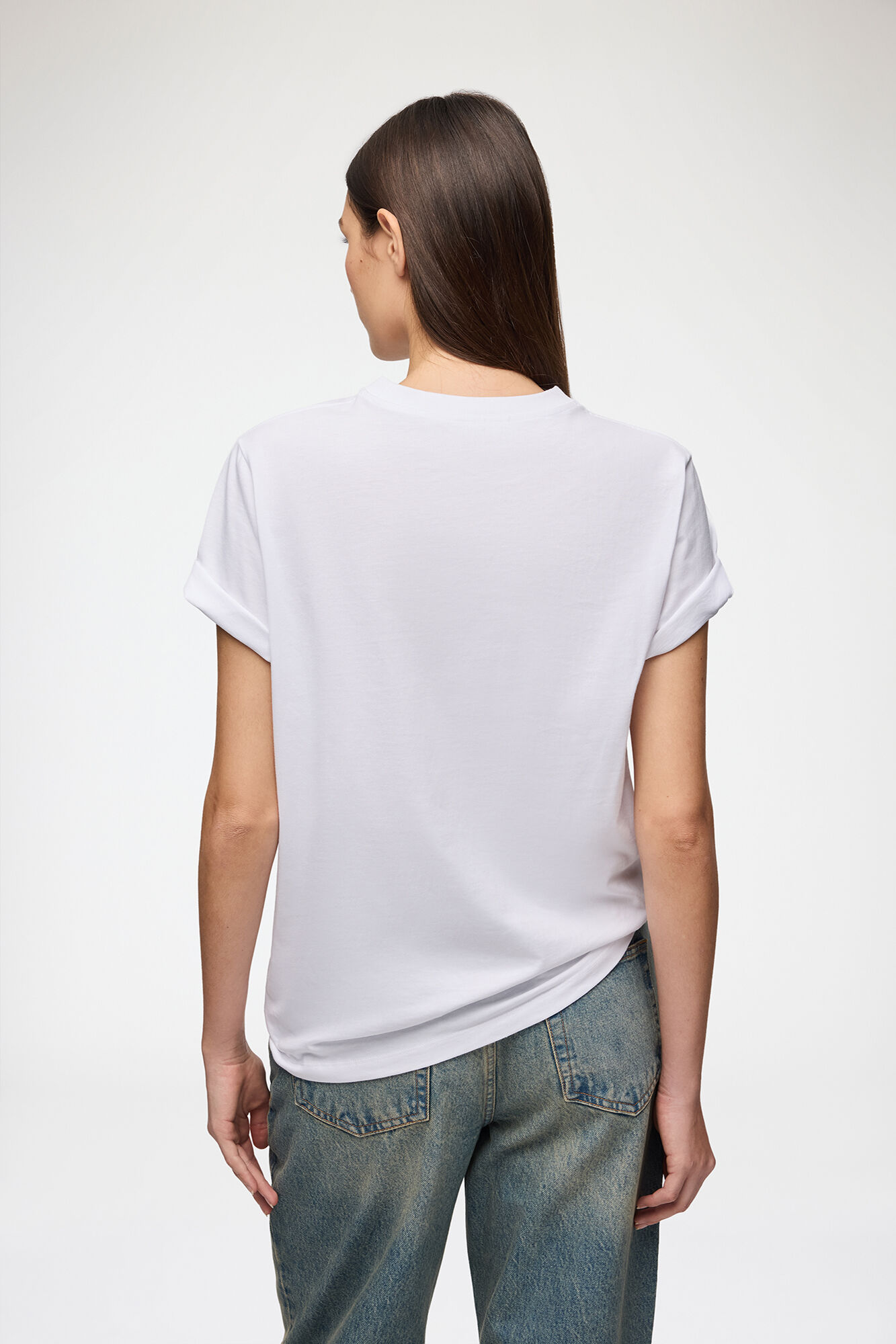 T-shirt with Mushroom Teddy, Organic Cotton, in colour Bright White - 3 - GANNI