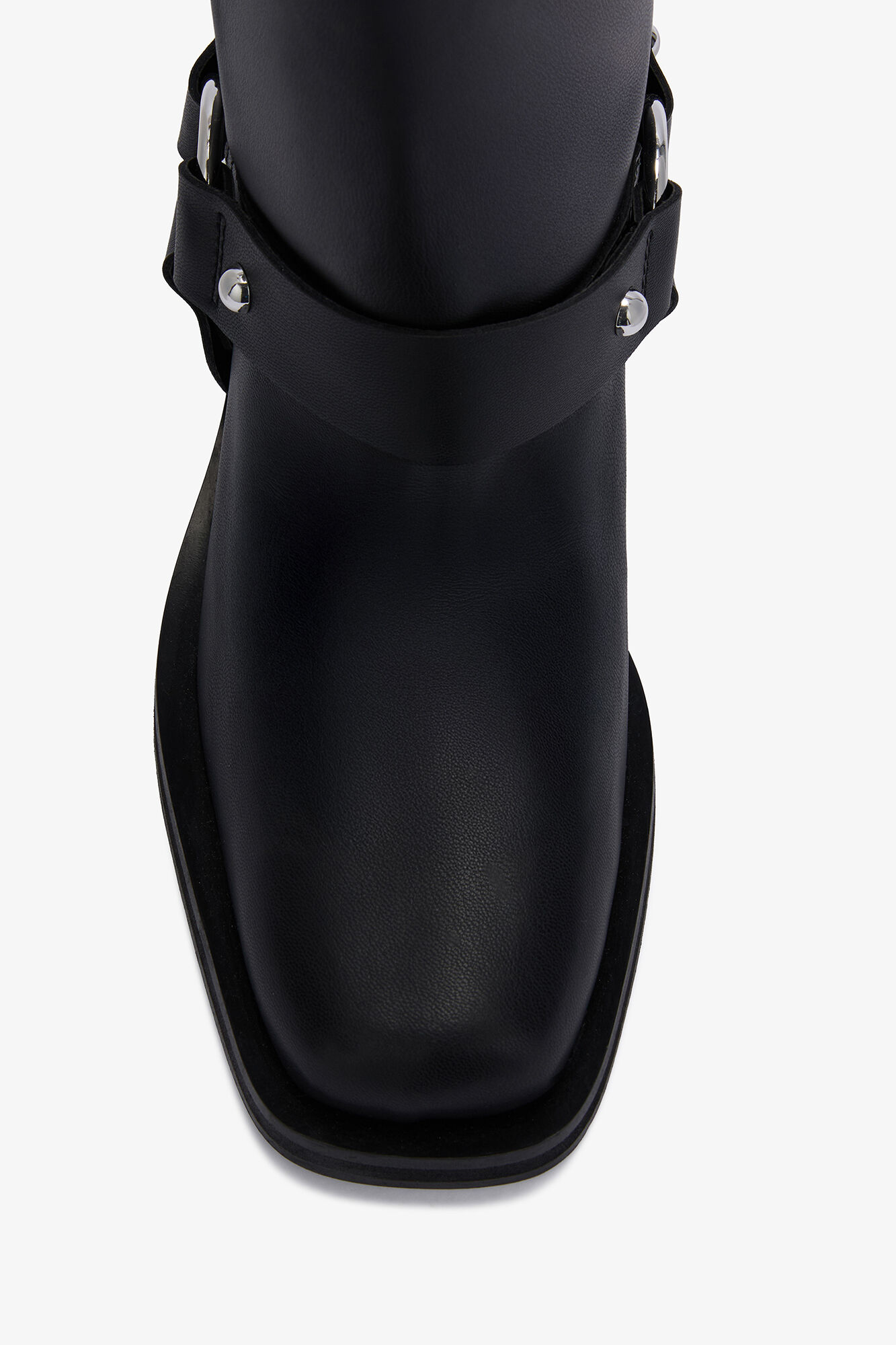 Mid Shaft Biker Boot in Black | GANNI US