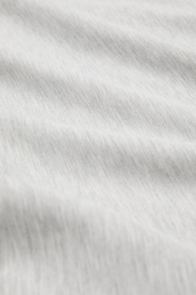 Brushed Softstreme Barrel-Leg Pants, Recycled Polyester, in colour Heathered Core Ultra Light Grey - 7 - GANNI