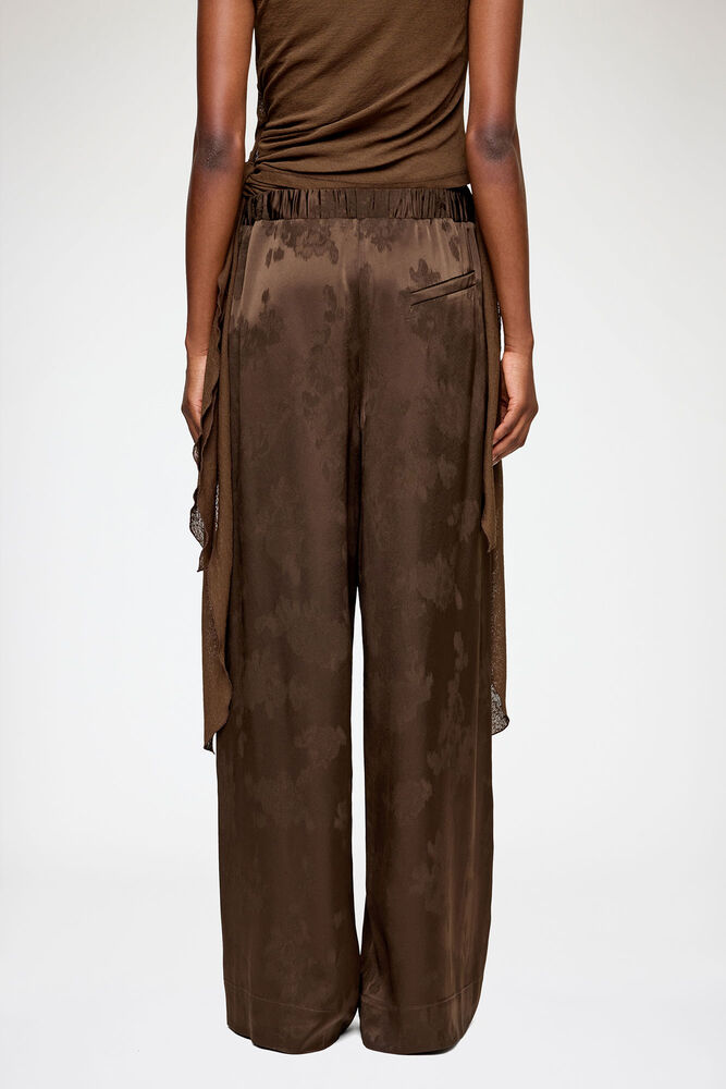 Pants in Brown Satin, Demitasse