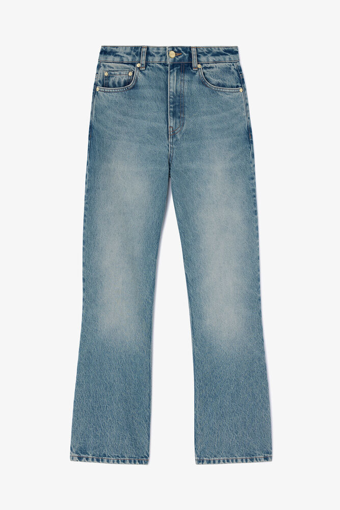 Tintade styva Betzy jeans, Mid Blue Vintage