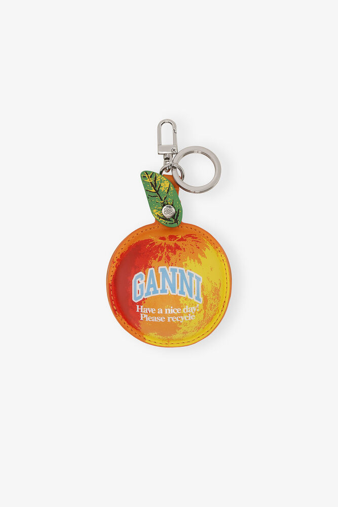 Apple Coin Purse, Flame Orange