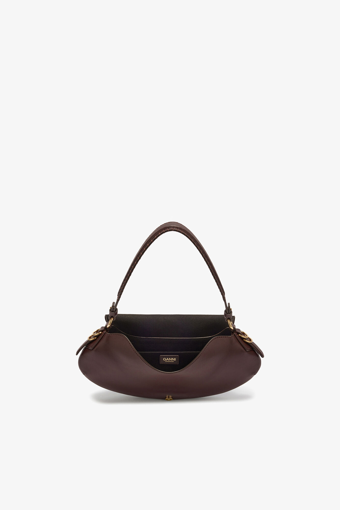 B-Kat Tasche in Braun, Recycled Leather, in colour Chicory Coffee - 3 - GANNI