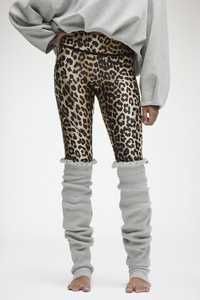 Leg Warmers in Grey Wool-Blend, Heathered Core Ultra Light Grey