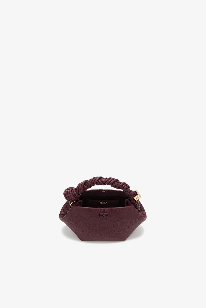 Mini Bou Bag in Grained Burgundy, Port Royale