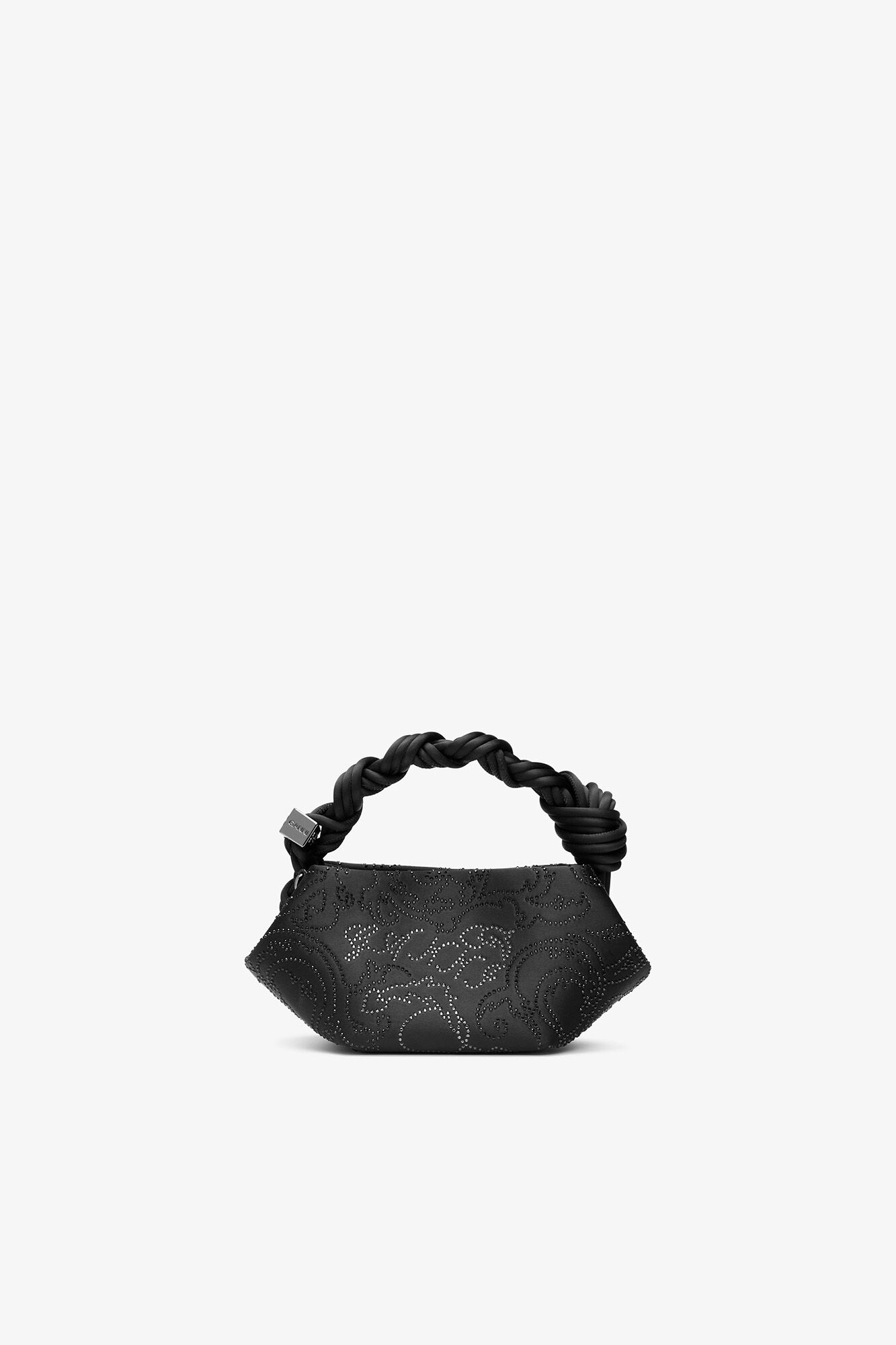 Black Mini Bou Bag in Black Rhinestone | GANNI US
