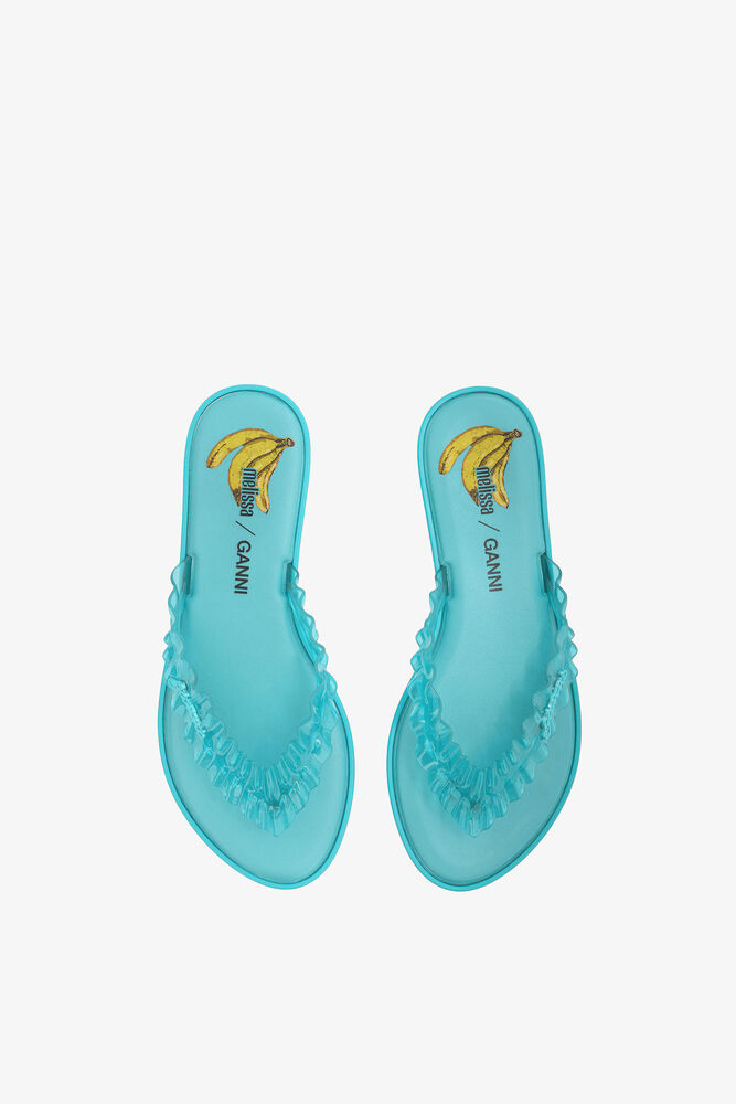 Melissa Flip Flop in Blue, Scuba Blue