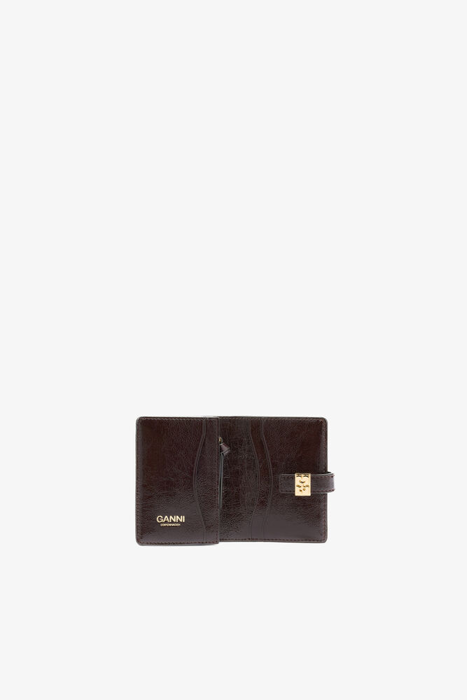Sue Slim Card Holder in Brown, Demitasse