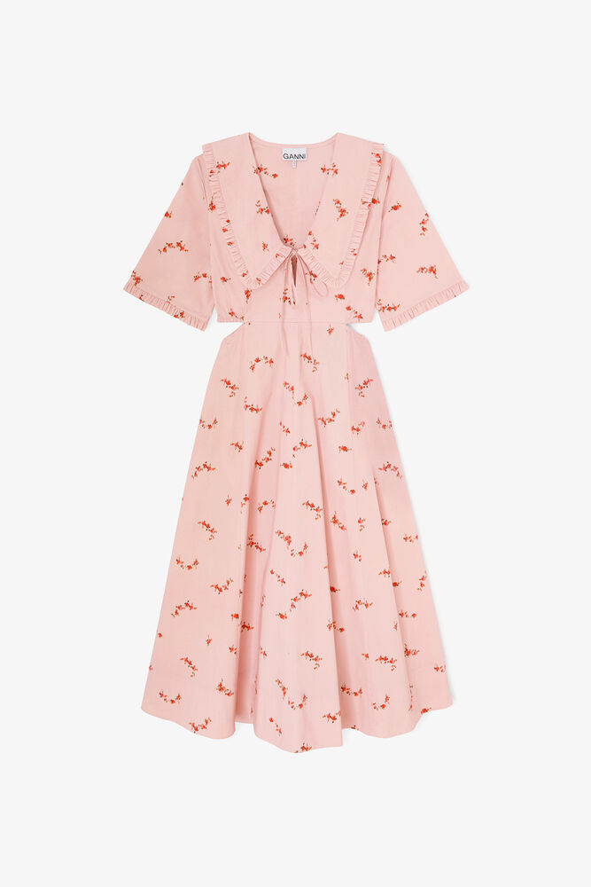 Dress in Pink Cotton, Silver Pink
