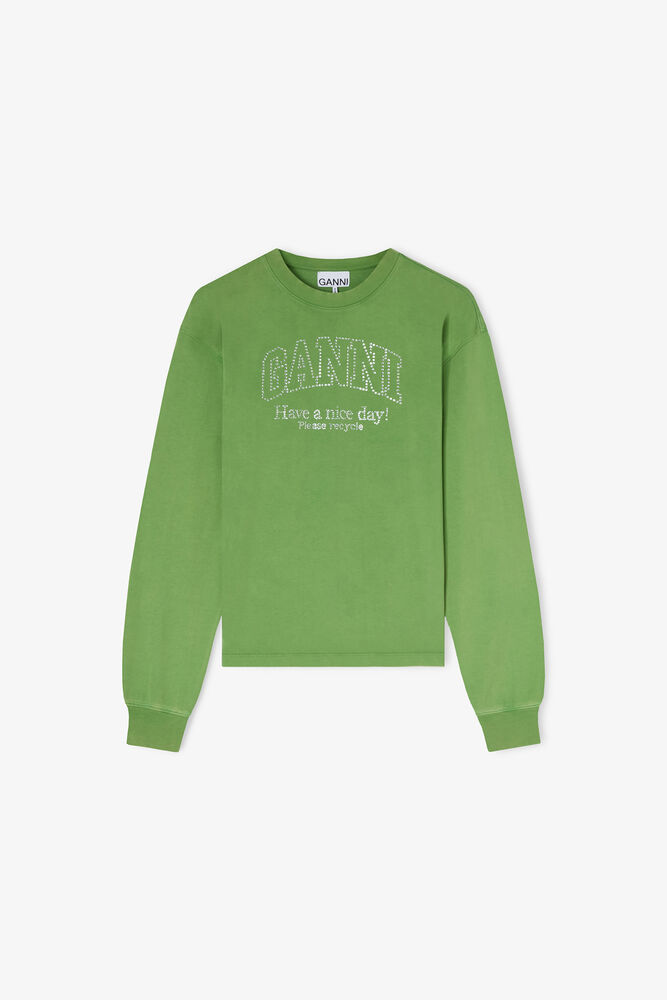 Daisy Duck Green Long-sleeve T-shirt, Minced Herb