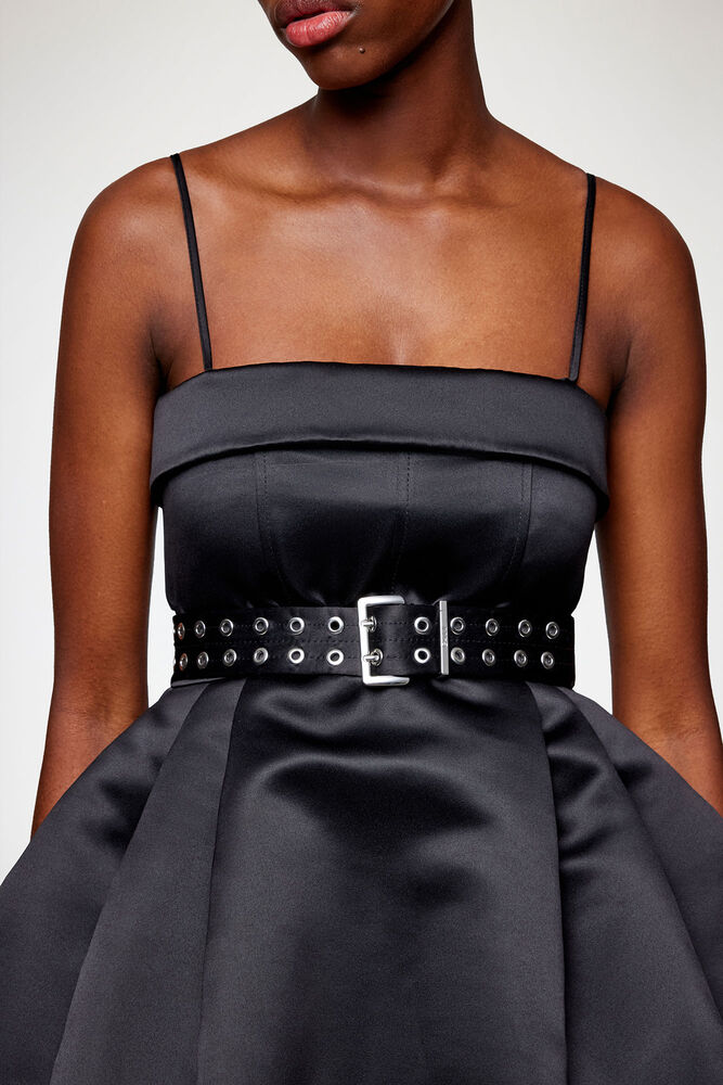 Dress in Black Satin, Black