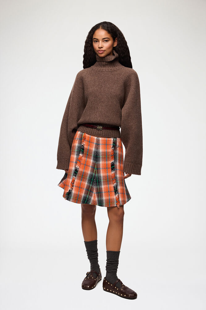 Turtleneck in Double Knit, Safari