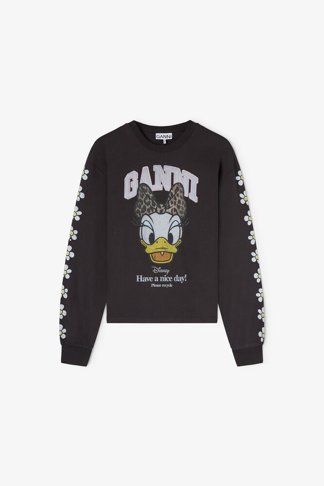 Daisy Duck Black Long-sleeve T-shirt, Phantom