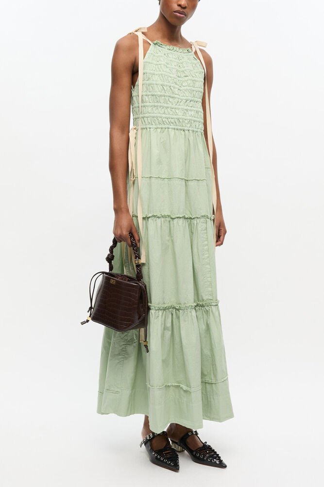 Bou Bucket Bag in Brown Croco , Chocolate Fondant