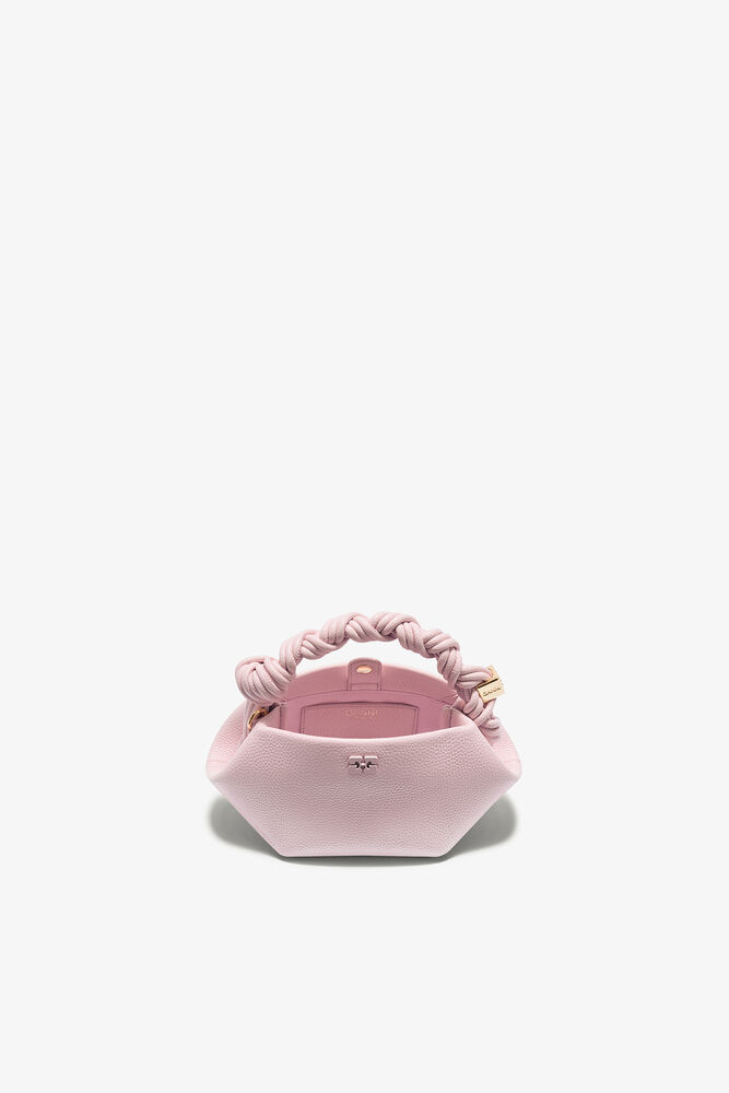 Mini Bou Bag in Grained, Chalk Pink