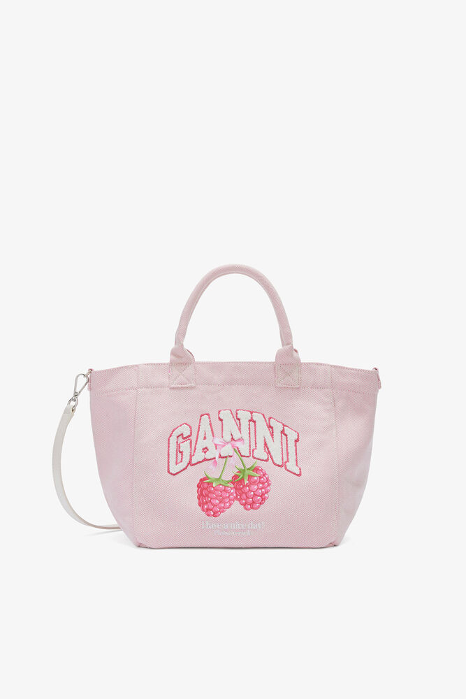 Tote Small in Pink, Egret