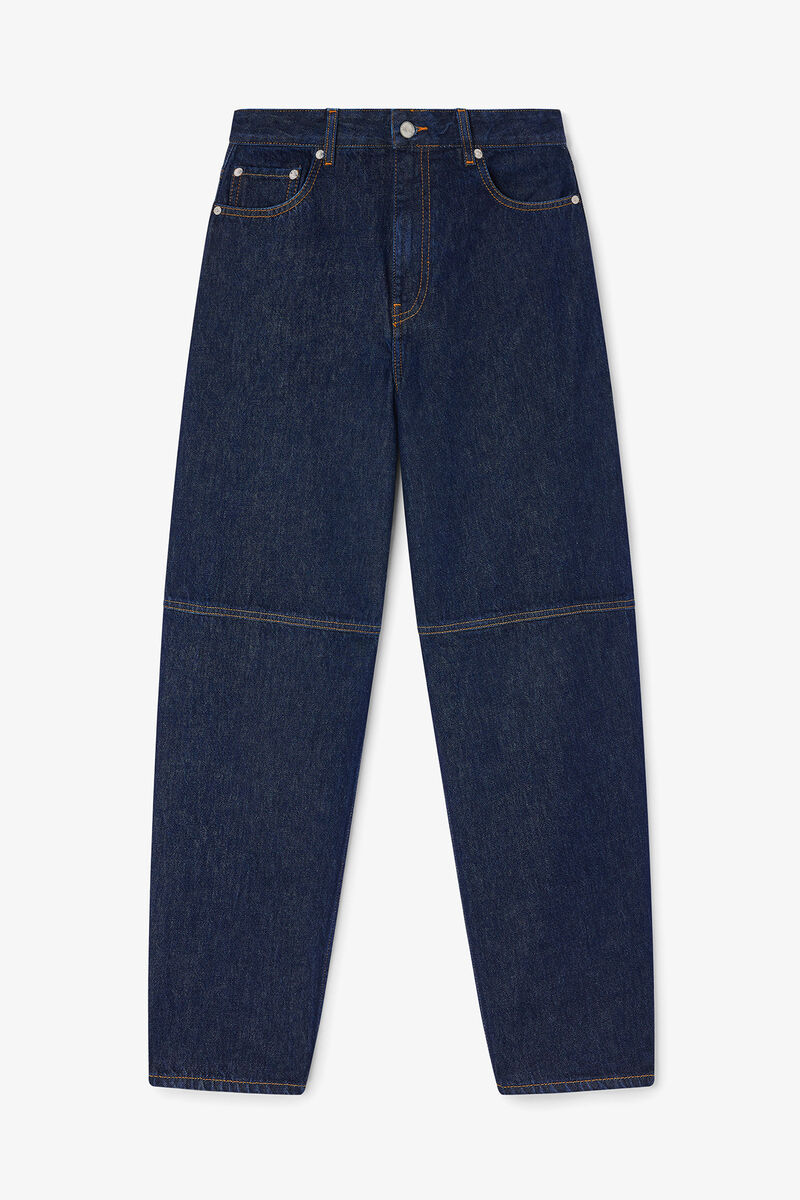Stary-jeans i mørk vask, Organic Cotton, in colour Rinse - 1 - GANNI