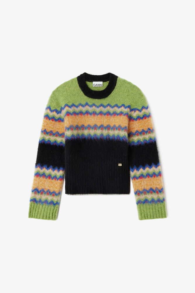 Jumper in Fairisle Alpaca, Multicolour