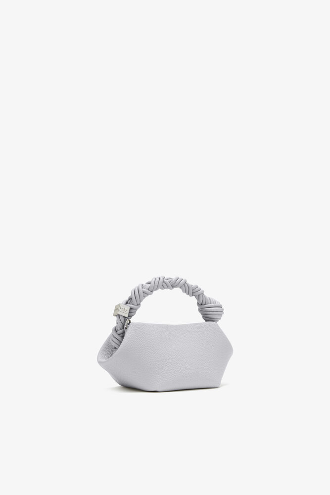 Mini Bou taske i grained grå, Quiet Gray