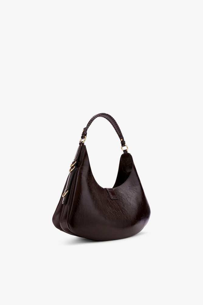 Small Kat Bag in Brown Shine, Demitasse